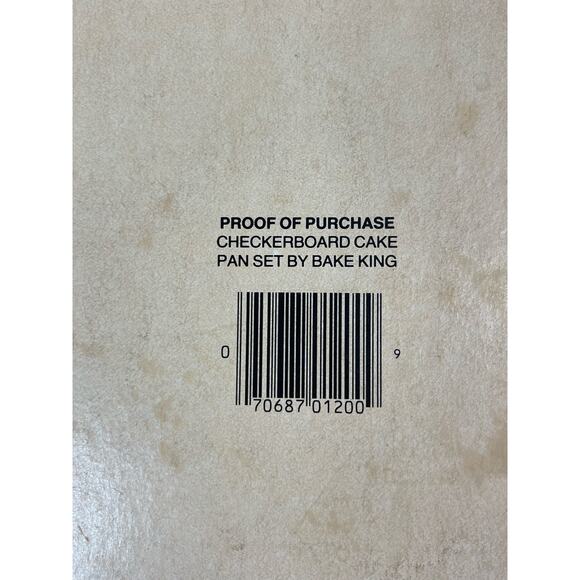 The Classic Checkerboard Cake Pan Set Chicago Metallic in Box with Guide - Picture 7 of 7